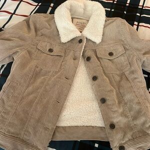 Corduroy Fleece Line Coat